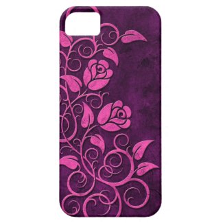 Swirling Stone Roses, purple