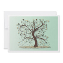Swirling Tree Personalized Invitations