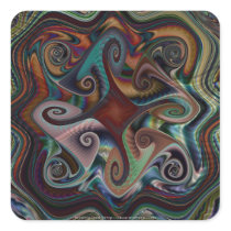 Swirl's and Twirl's square sticker
