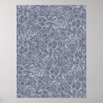 Swirls: Black posters