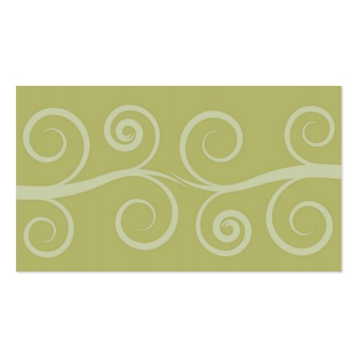 Swirls Business Card (back side)