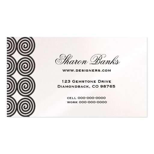 Swirls Business Card (back side)