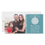 Swirls Christmas photo card