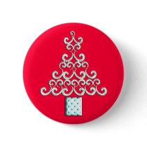 Swirls Christmas Tree buttons