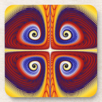 Swirls cork coasters