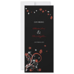 Swirls & Flowers Elegant Wedding Announcement