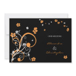 Swirls & Flowers Elegant Wedding Announcement