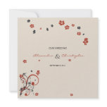 Swirls & Flowers Elegant Wedding Announcement