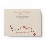 Swirls & Flowers Elegant Wedding Envelope