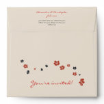Swirls & Flowers Elegant Wedding Envelope