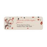 Swirls & Flowers Elegant Wedding Custom Return Address Labels