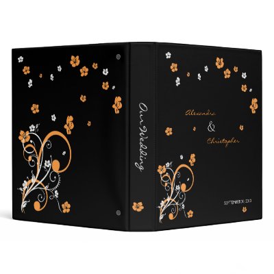 Swirls & Flowers Elegant Wedding Planner Album Binder