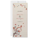 Swirls & Flowers Wedding Announcement