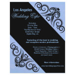 Swirls Heart Wedding Expo (Blue) flyers