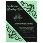 Swirls Heart Wedding Expo (Green) flyers