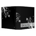 Swirls in Black Avery Binder by myhome71 Swirls in Black Avery Binder