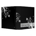 Swirls in Black Avery Binder