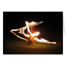 Swirls of Fire: Hawaii Fire Dance Card