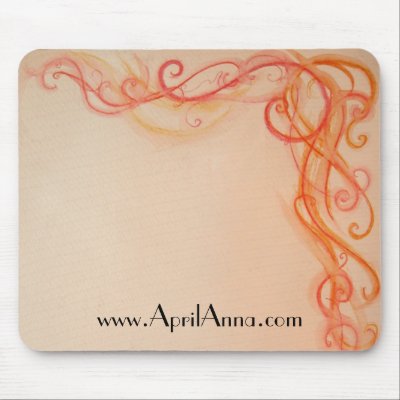 Swirls of Flames Mouse Mat by ArtofAprilAnna