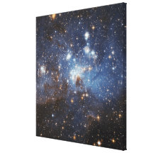 Swirls of gas and dust stretched canvas prints