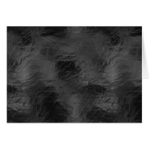 Swirls on Frosted Glass: Basic Black Greeting Card