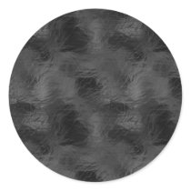Swirls on Frosted Glass: Basic Black Stickers