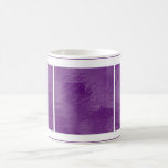 Swirls on Frosted Glass: Majestic Purple Coffee Mug