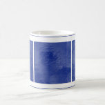 Swirls on Frosted Glass: Royal Blue Coffee Mug