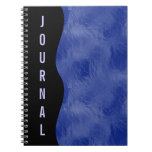 Swirls on Frosted Glass: Royal Blue Notebook