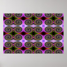 Swirls pattern poster