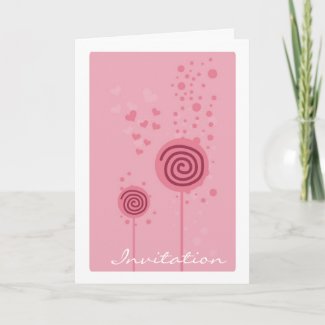 Swirls Series - Pink card