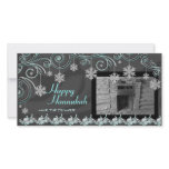 Swirls & Snowflakes Personalized Photo Card