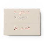 Swirls & Spirals Elegant Wedding Envelopes
