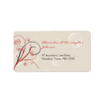 Swirls & Spirals Elegant Wedding Address Label