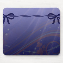 Swirls Stars and Bows Set Mousepads