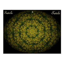 Swirls, &, Twirls Post Card