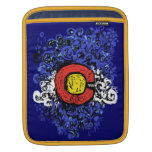 Swirly Abstract Colorado Flag ipad Case iPad Sleeves