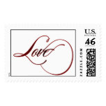 Swirly and elegant love font stamp