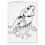 Swirly Betta 1 Greeting Card