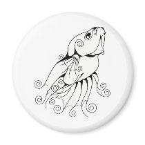 Swirly Betta 1 Magnet