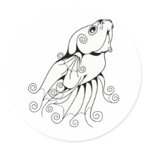 Swirly Betta 1 Sticker