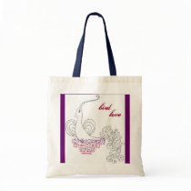 swirly bird love bags