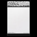 Swirly Black Boutique Designer Stationery