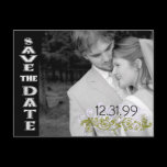 Swirly Black & White Save The Date