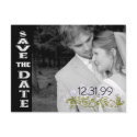 Swirly Black & White Save The Date postcards by WeddingInvitations Swirly Black & White Save The Date postcards
