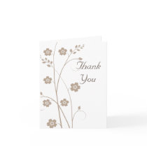 Swirly Blooms Thank you card