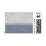 Swirly Blue Customizable Postage