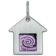 Swirly Bubbles Pet Tag