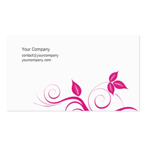 Swirly Business Card (back side)