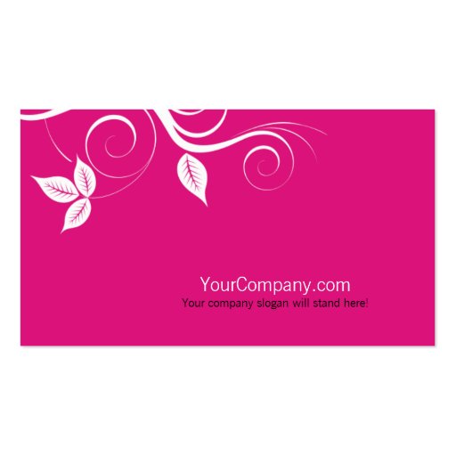 Swirly Business Card (front side)
